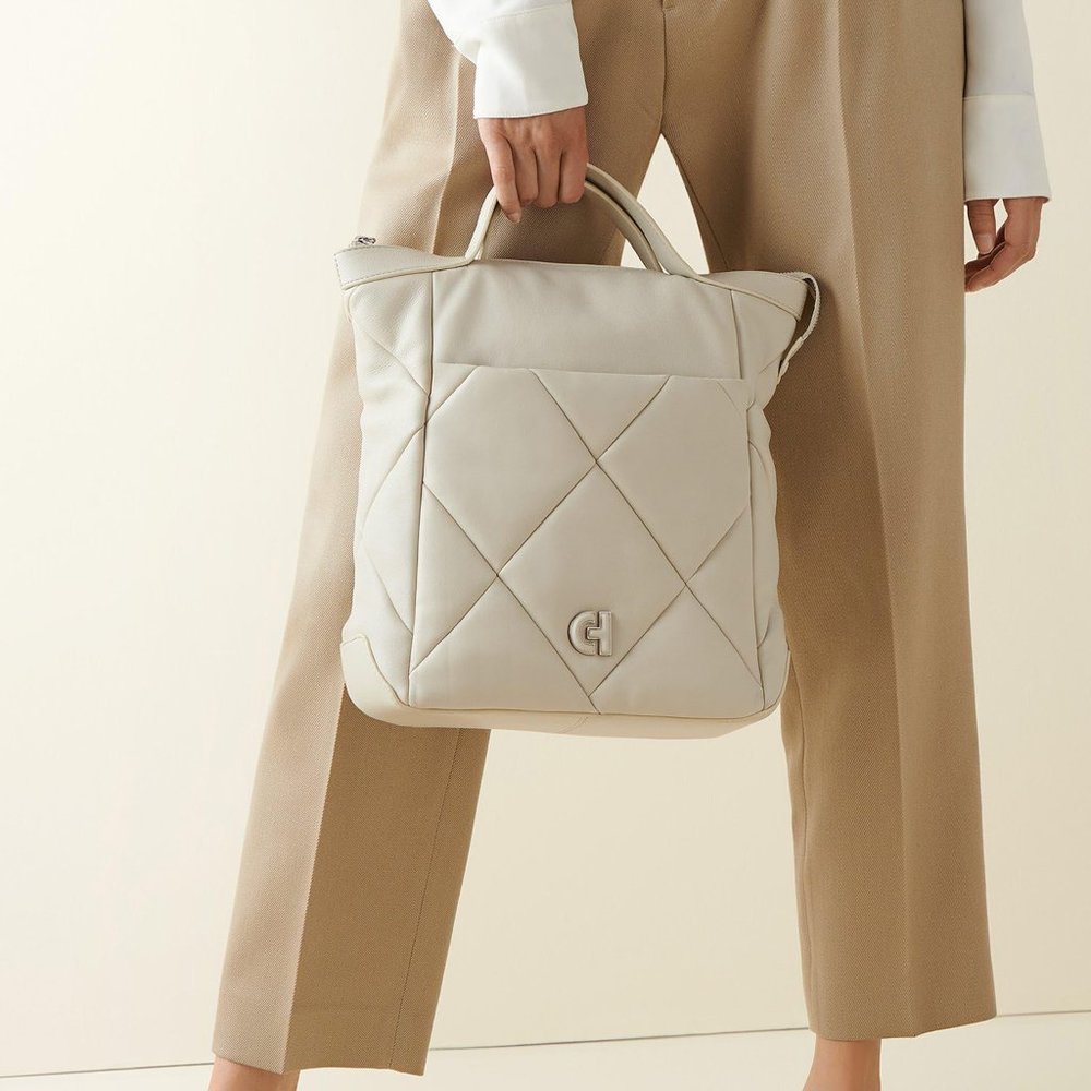 Cole Haan Quilted Leather Convertible Backpack